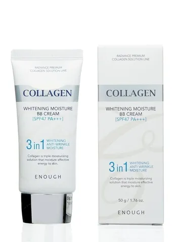 BB-крем для лица 3в1 Collagen SPF47 PA+++, Enough 50г