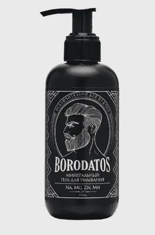 BR Минеральный гель д/умывания "Borodatos" 190мл/12