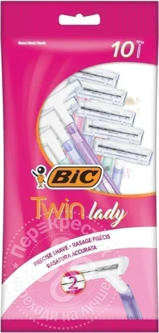 Одноразовые бритвенные станки Bic twin lady 10шт/
